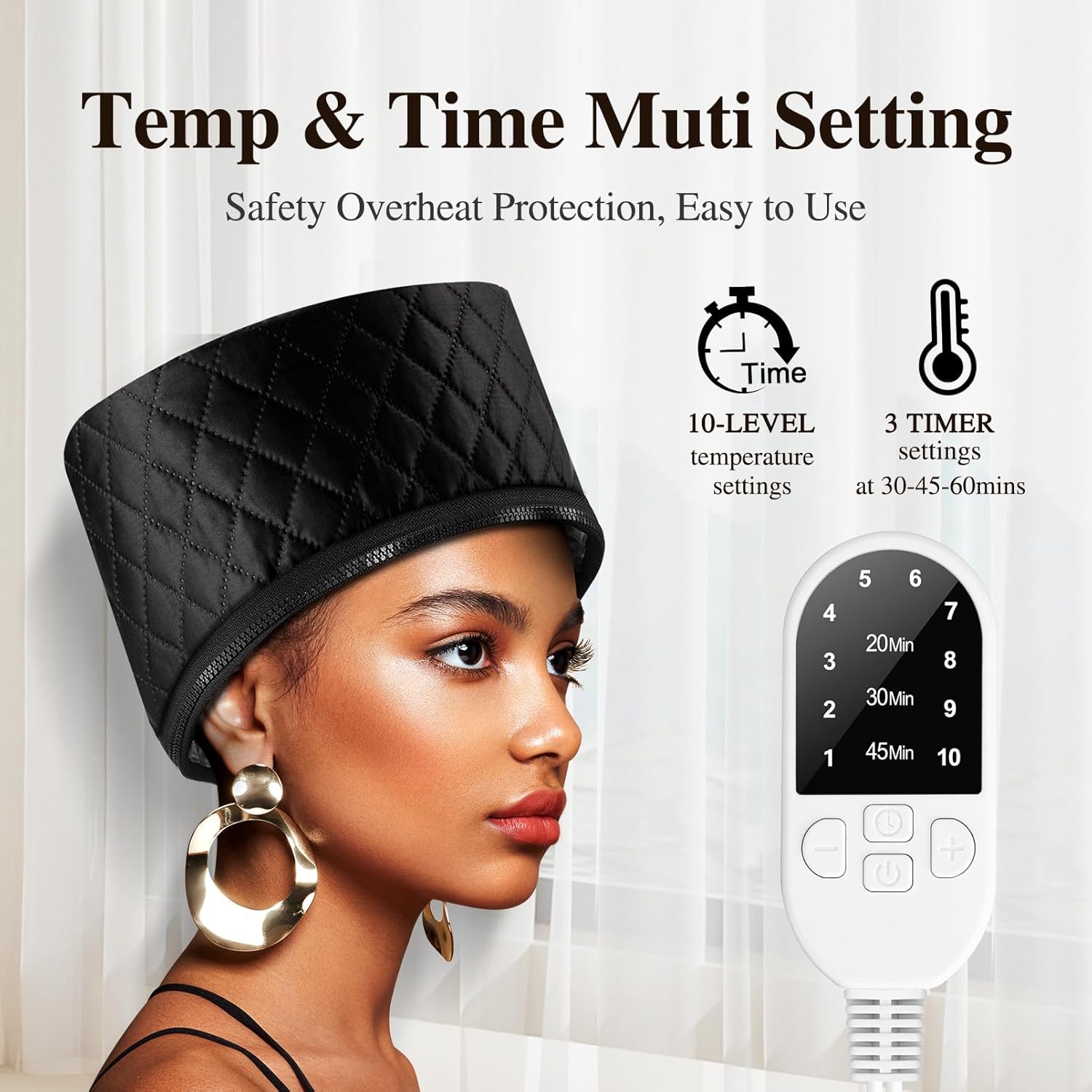 Detalle 2 de Hair Cap Steamer 10 heat levels