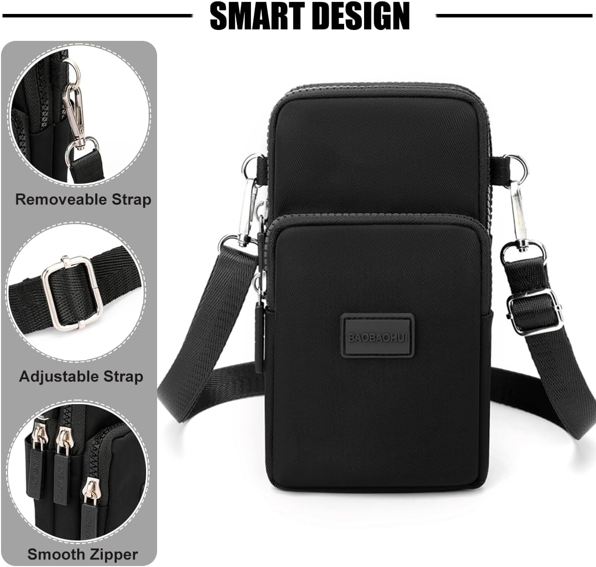Thumbnail 4 de DuoLmi Umhängetasche Damen Klein – Multifunktionale Crossbody aus Oxfordstoff