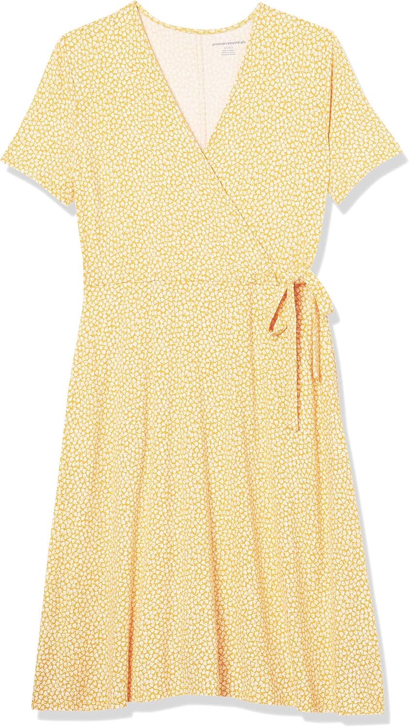 Thumbnail 3 de Amazon Essentials Women’s Short-Sleeved Polka Dot Faux-Wrap Dress