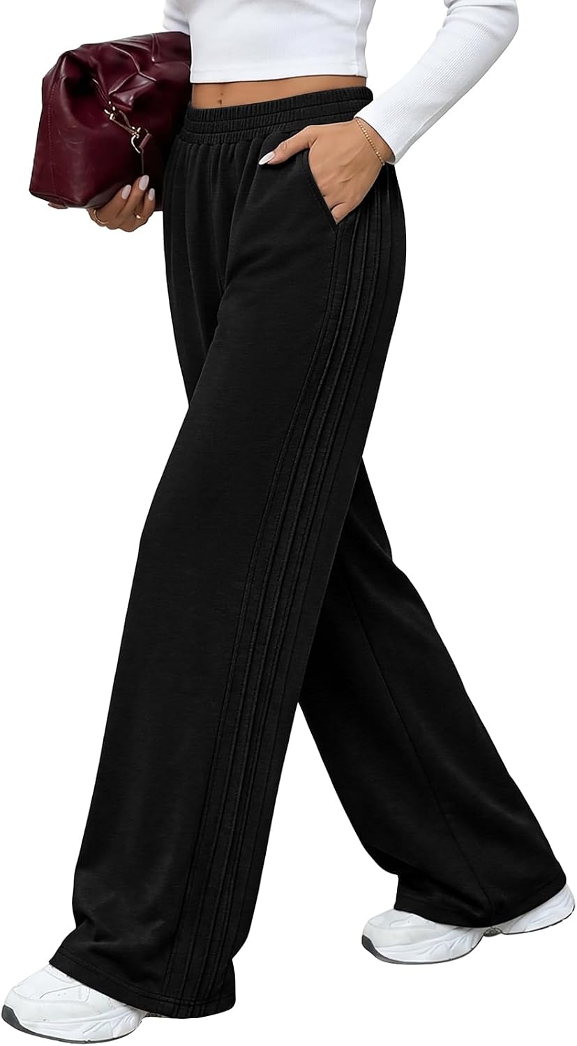 Detalle de WIHOLL Women's Wide-Leg Sweatpants