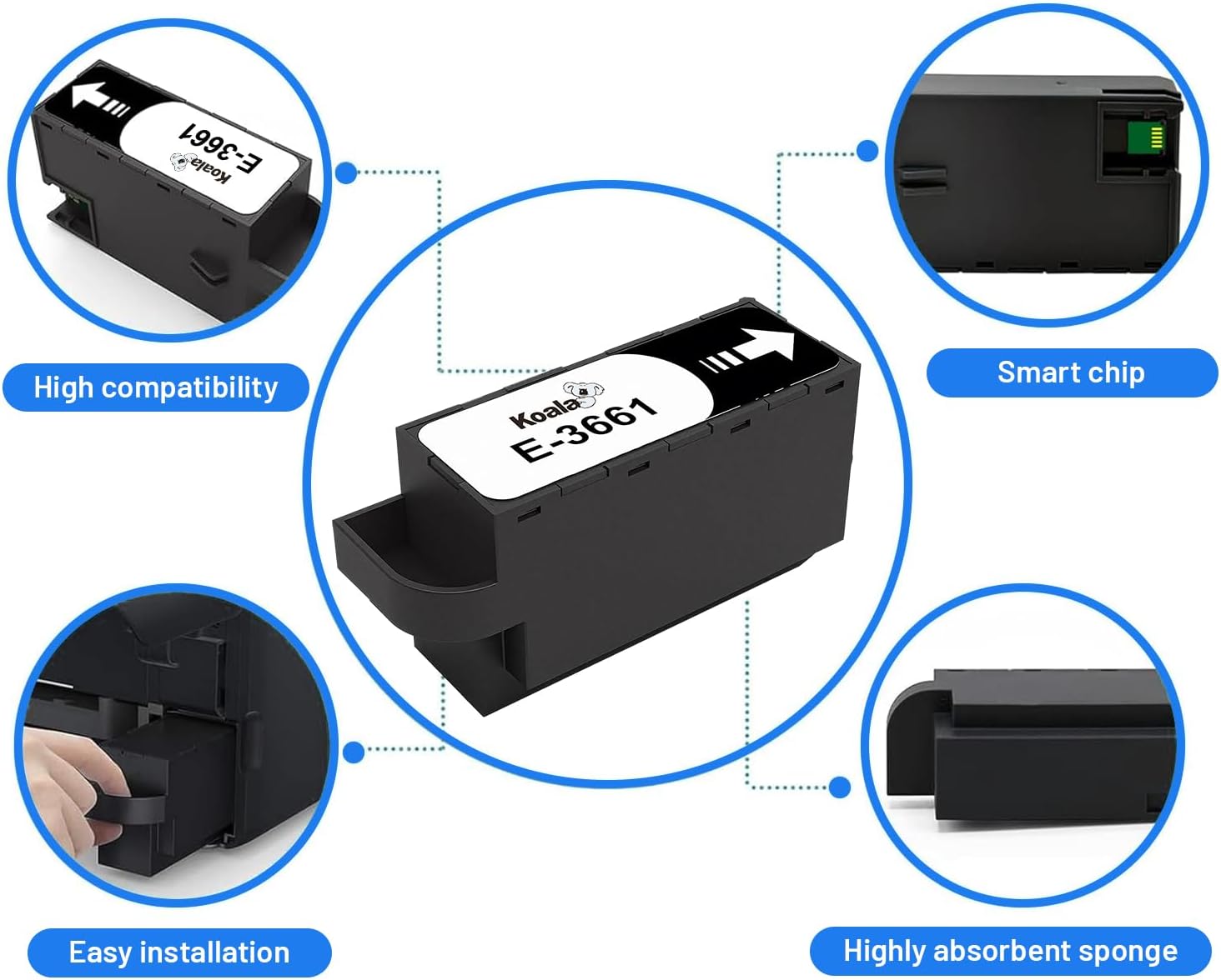 Thumbnail 2 de Koala T3661 T366100 kit di manutenzione per Epson Expression Photo e Expression Premium (con chip) – 1 confezione