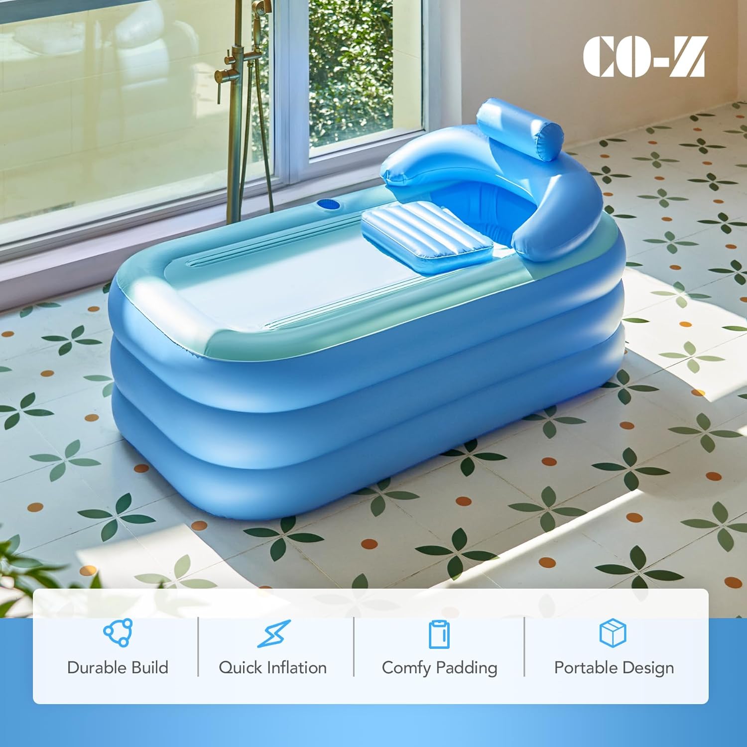 Thumbnail 6 de CO-Z Inflatable Portable Bath Tub 1m