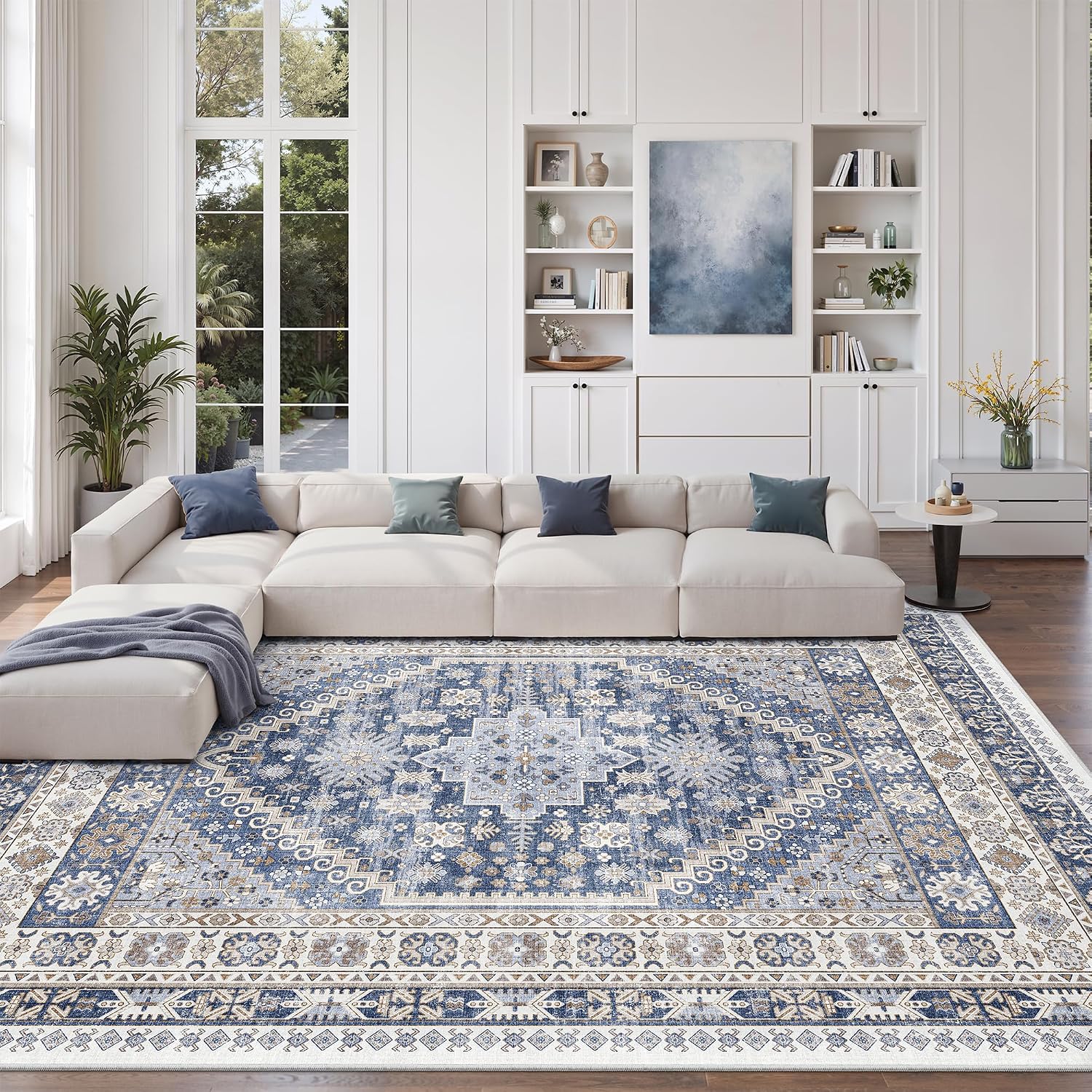 Detalle 2 de zesthome 9'x12' Stain Resistant Area Rug