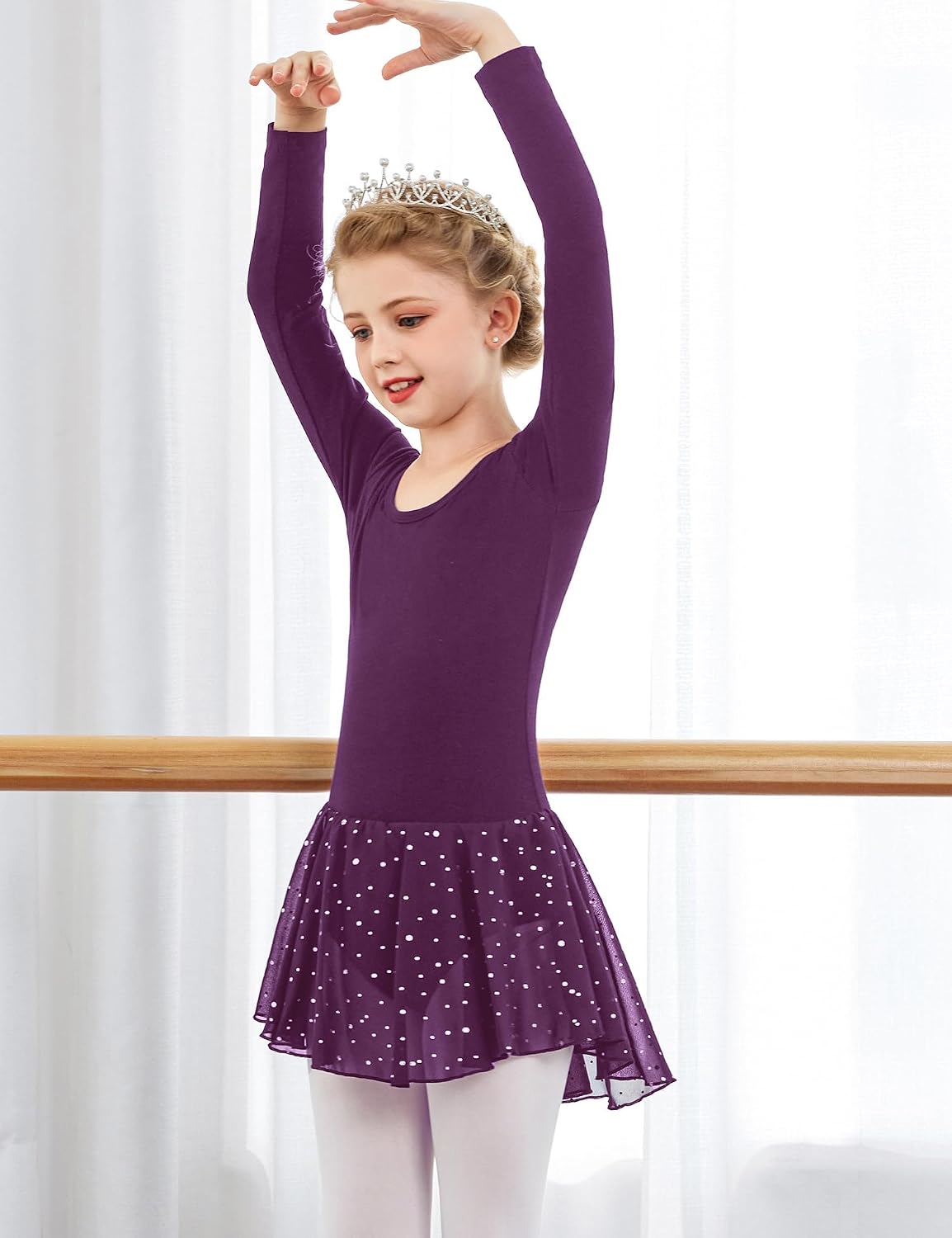 Detalle de Vestito da balletto in cotone per bambine
