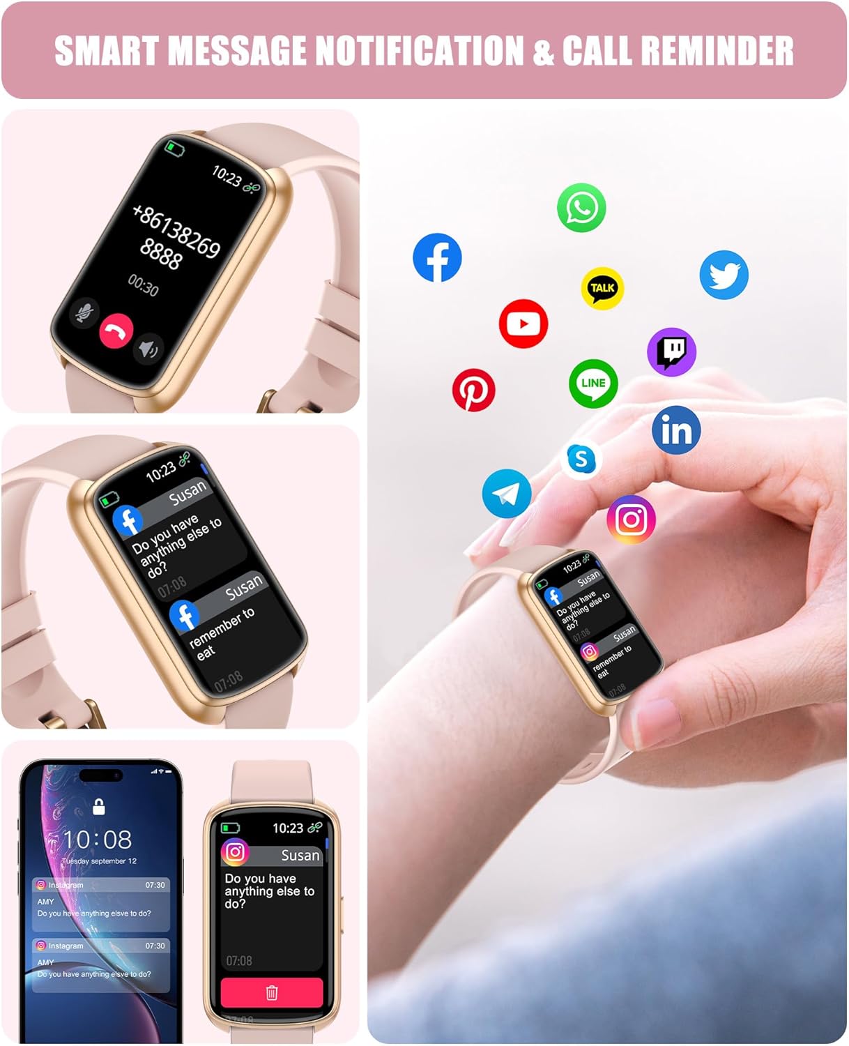 Thumbnail 1 de Fitness Tracker & Smart Watch for All-Day Health & Fitness Tracking