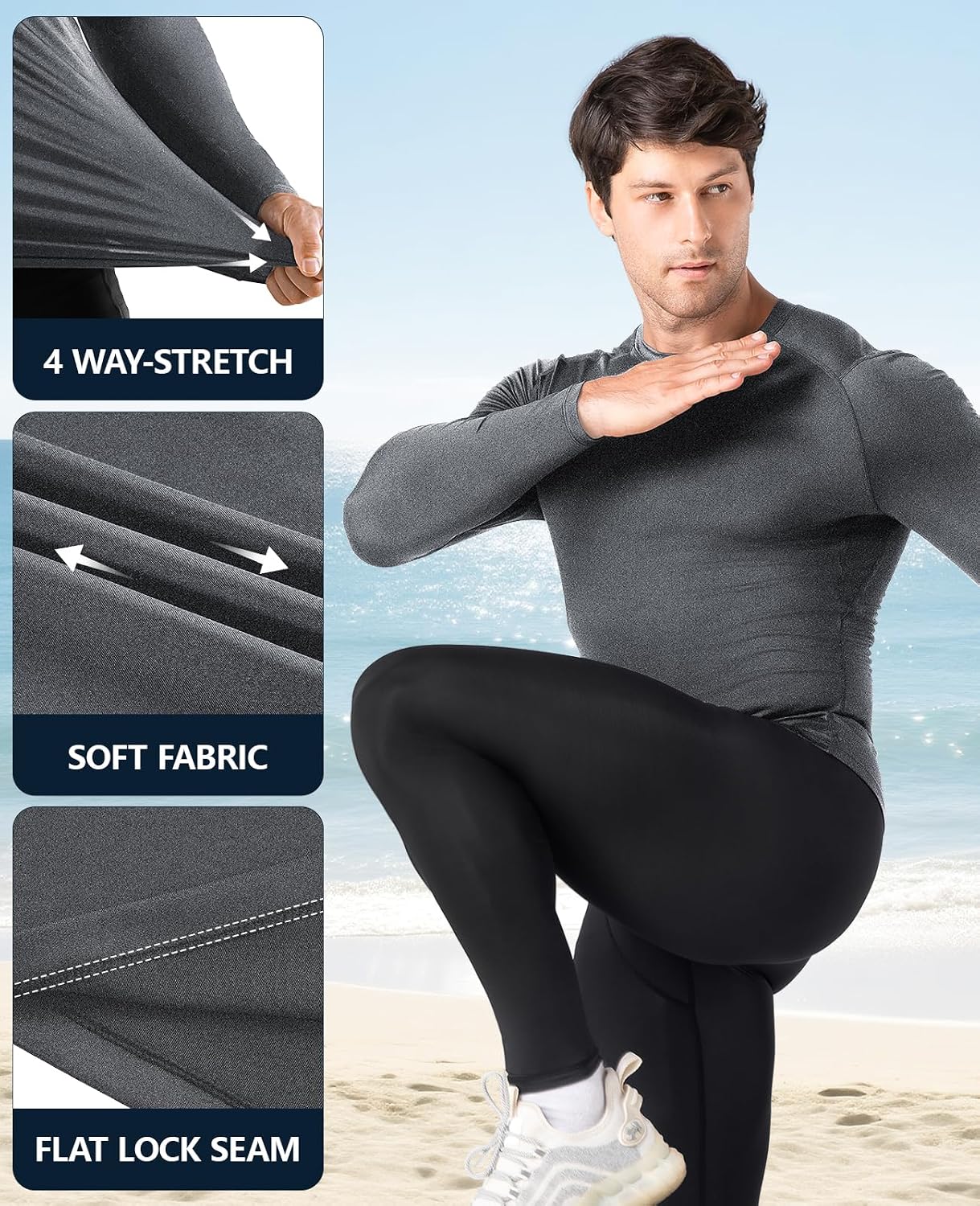 Thumbnail 2 de Niksa Long Sleeve Compression T Shirt