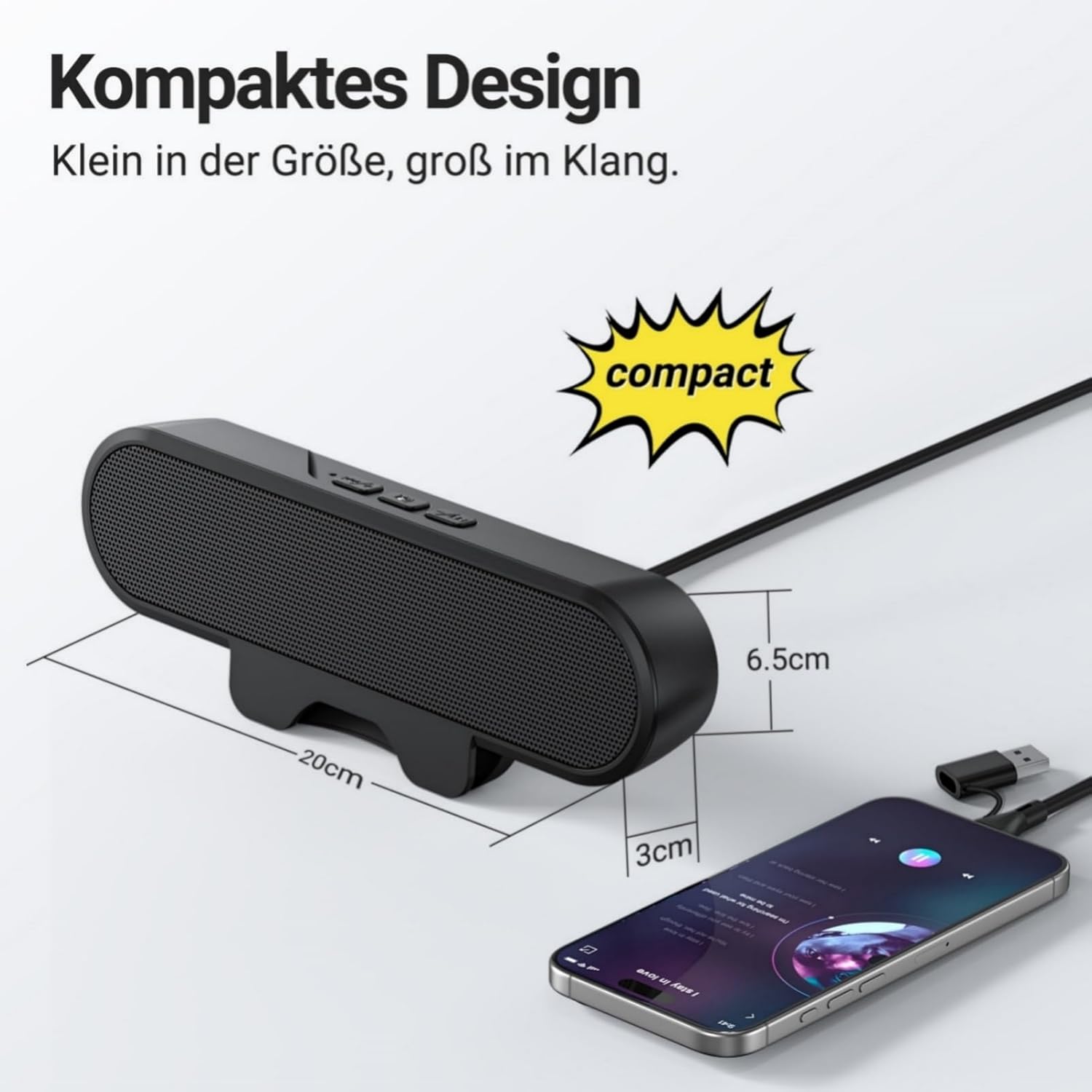 Thumbnail 1 de Inwa 10W PC Lautsprecher mit Clip-On