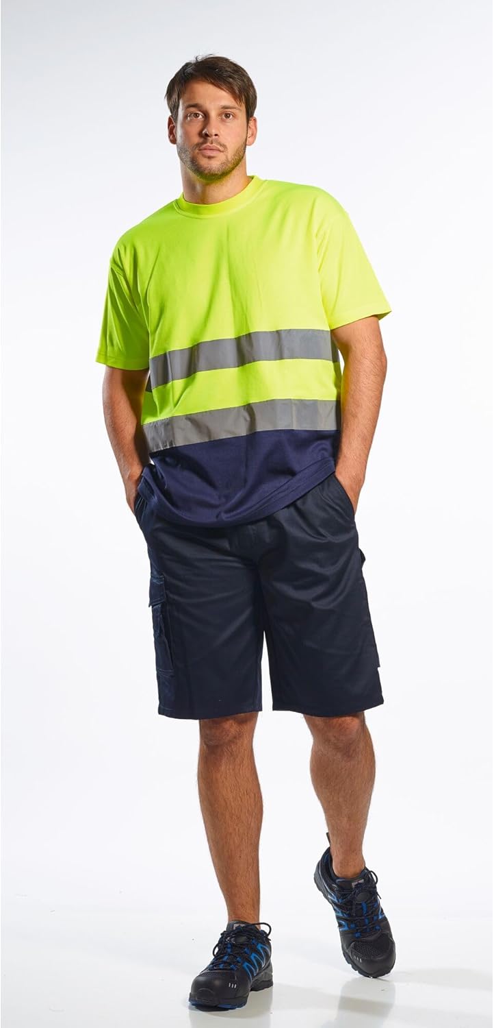 Thumbnail 6 de Portwest S790 Men’s High Performance Comfort Combat Cargo Work Shorts (Navy, L)