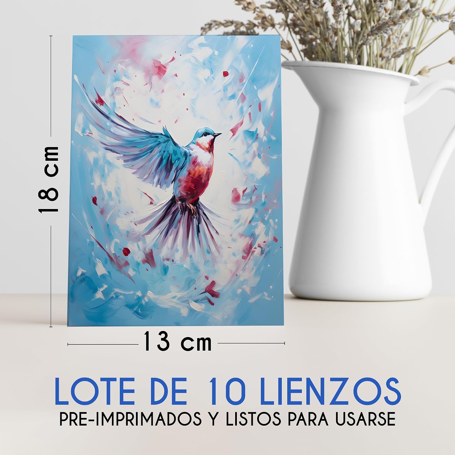 Detalle 2 de Zenacolor Set 10 lienzos 13x18 cm