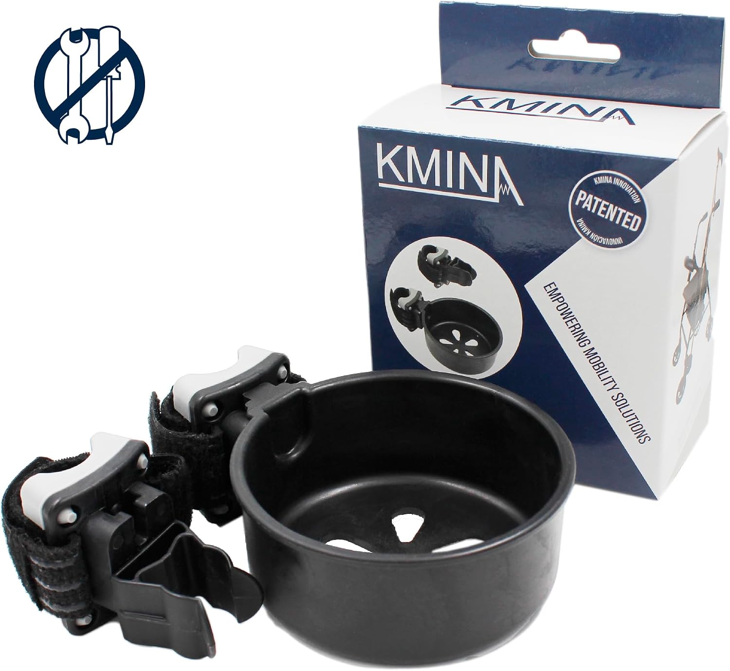 Detalle de KMINA 0067 Walking Stick Holder for Wide Ferrules, 3-Position Mount