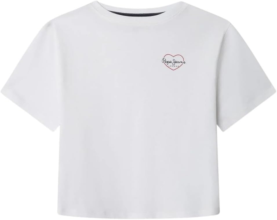 Detalle 2 de Pepe Jeans Giana T-Shirt Bambine e Ragazze – Pacco da 1, 100% cotone