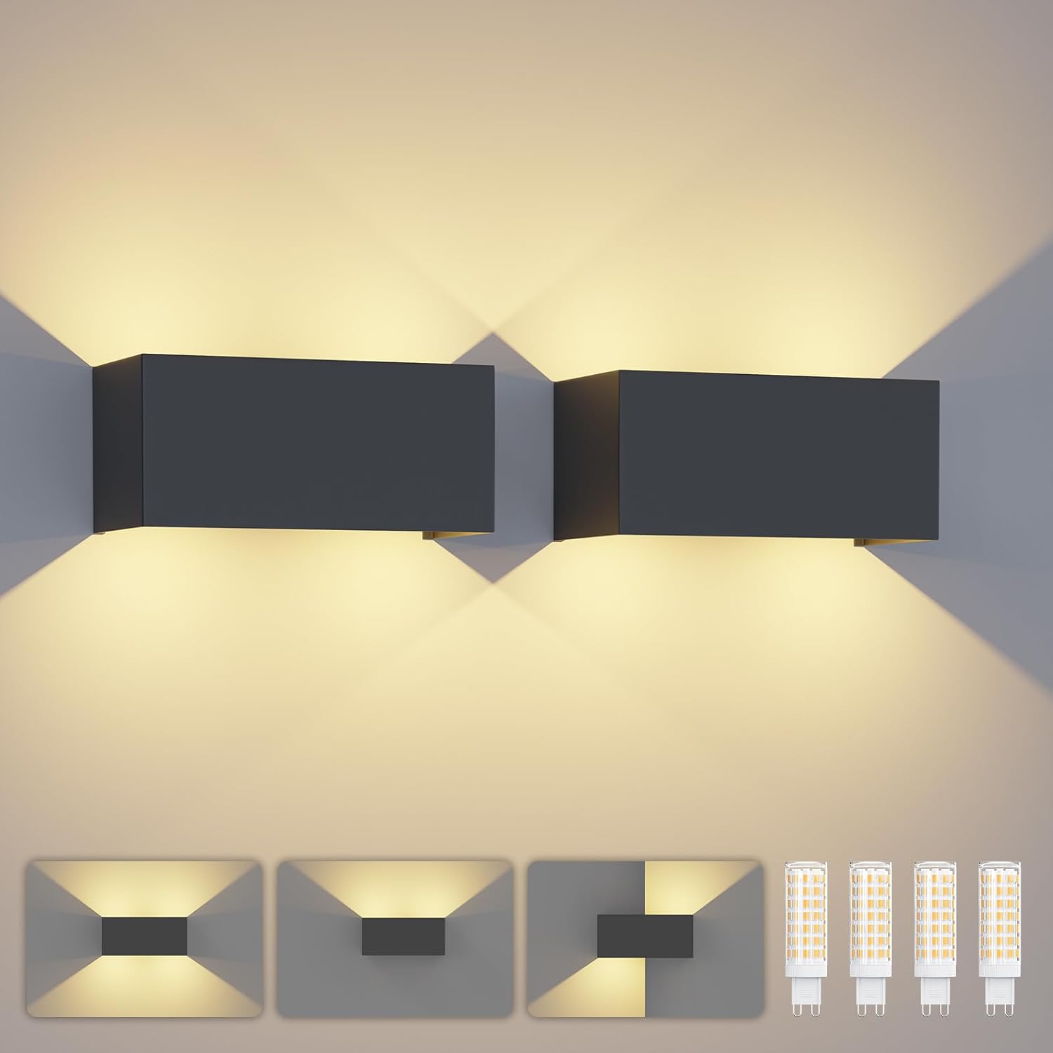 Detalle de ChangM Applique da parete 7W G9 bianco caldo 3000K 🛋