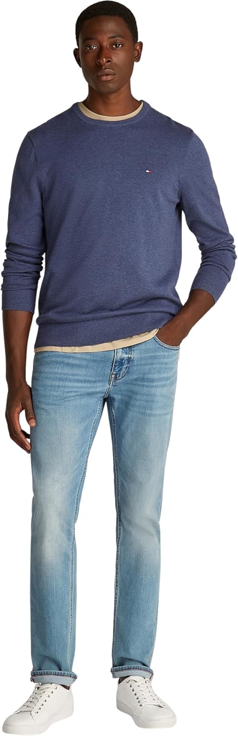 Detalle 2 de Tommy Hilfiger Essential Cotton pullover uomo con scollo rotondo
