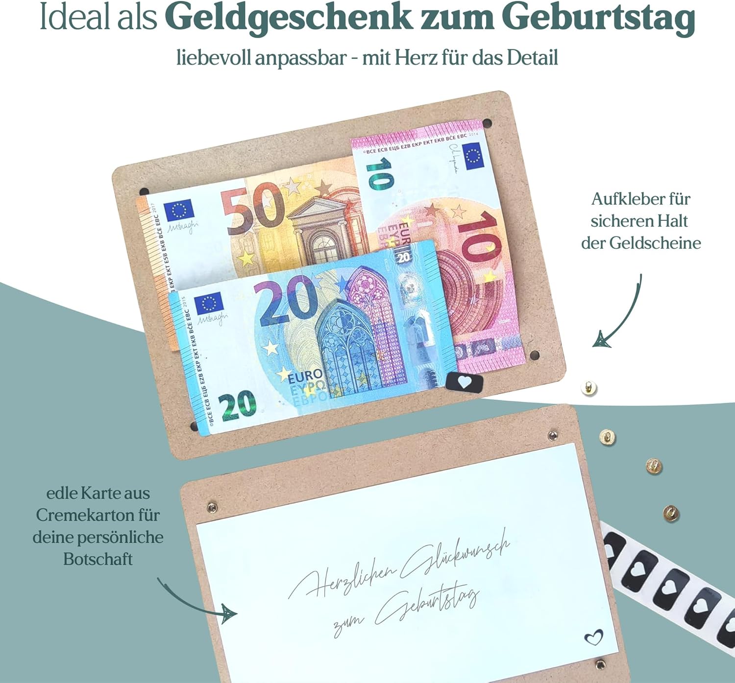 Thumbnail 3 de Retro Konsole XL Geldgeschenk aus Holz 20x15cm