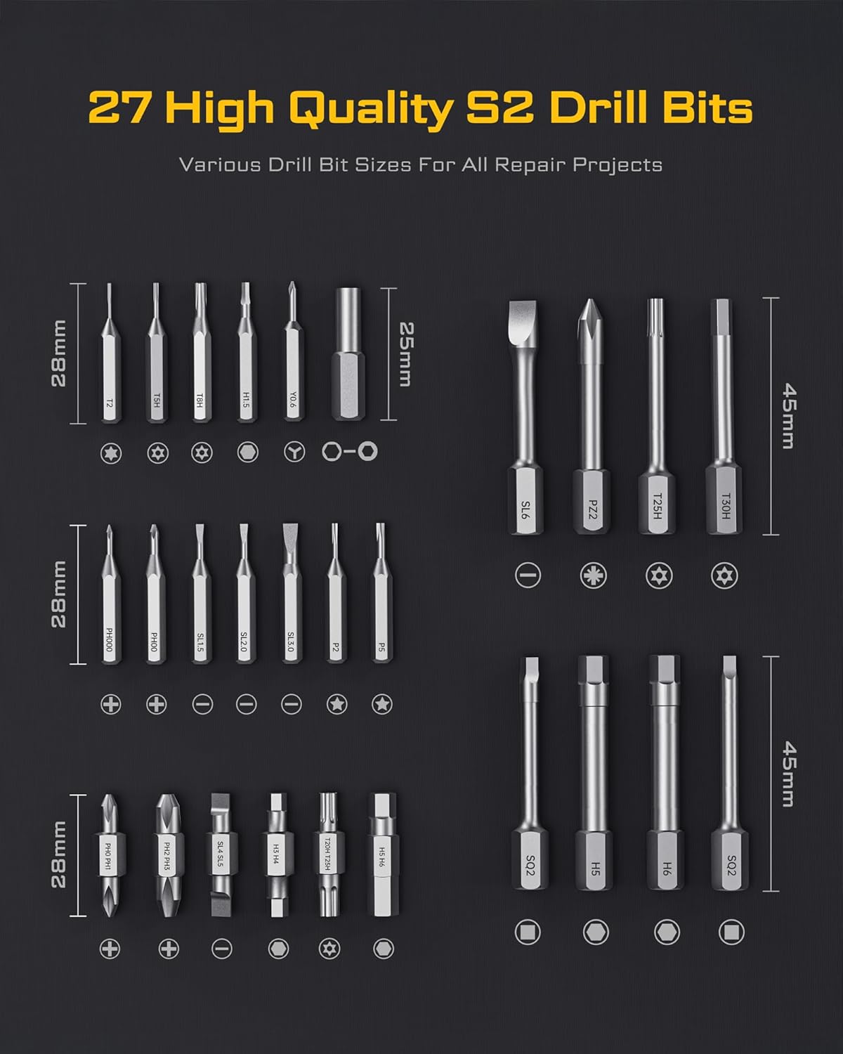 Thumbnail 2 de MrToNo Mini Electric Screwdriver Set: 35-in-1 Cordless Precision Kit