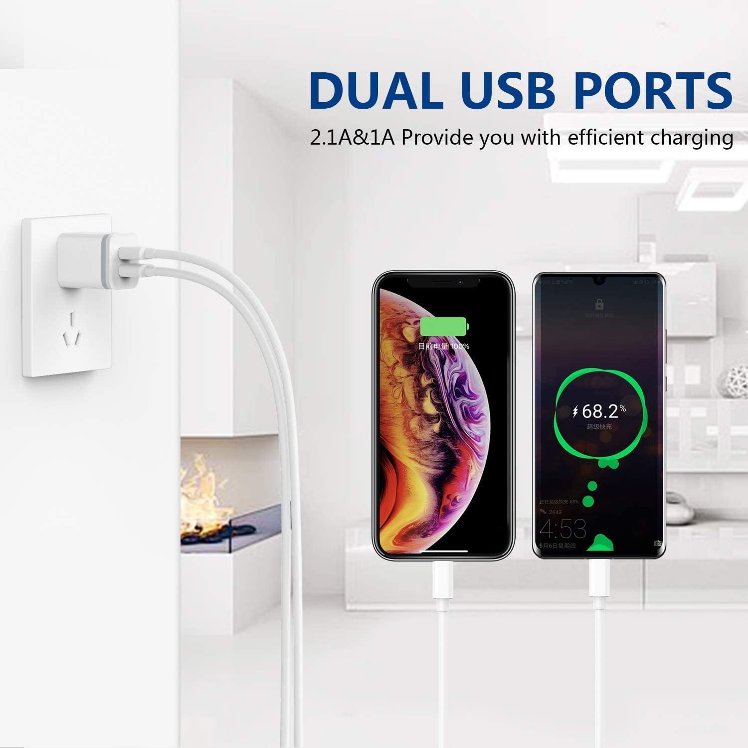 Thumbnail 4 de LUOATIP XT5549 USB Wall Charger 2.1A