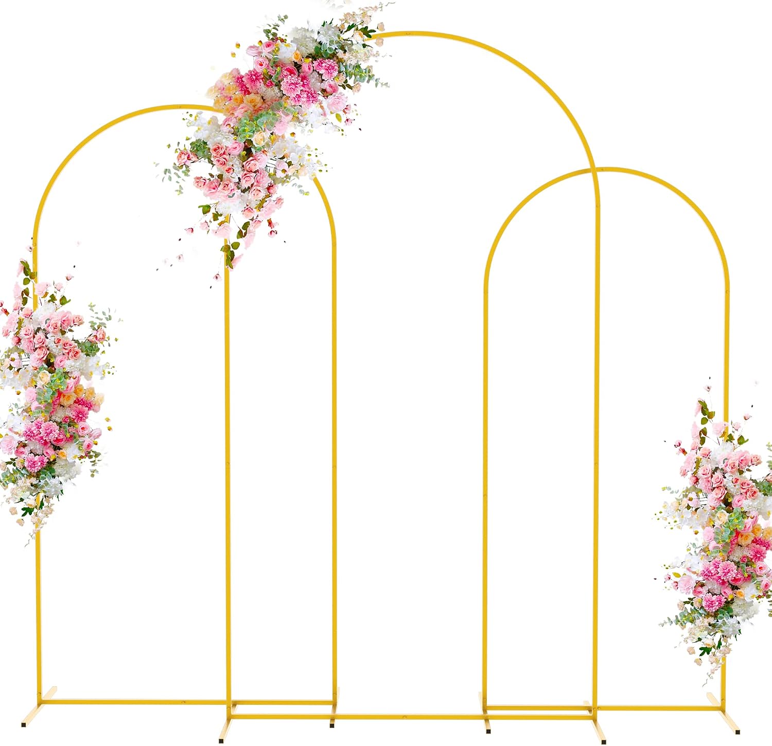 Wokceer Wedding Arch Backdrop Stand Set 7.2FT
