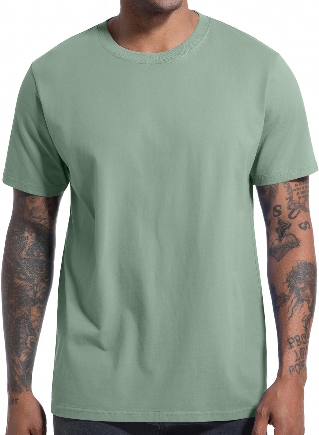 Detalle de VEIISAR Herren T-Shirt 210 g/m² Baumwolle
