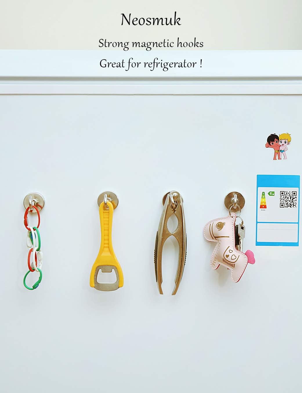 Thumbnail 2 de Neosmuk Magnetic Hooks Heavy Duty: 100 lb+ Strong Magnetic Hangers for Cruise, Home and Office