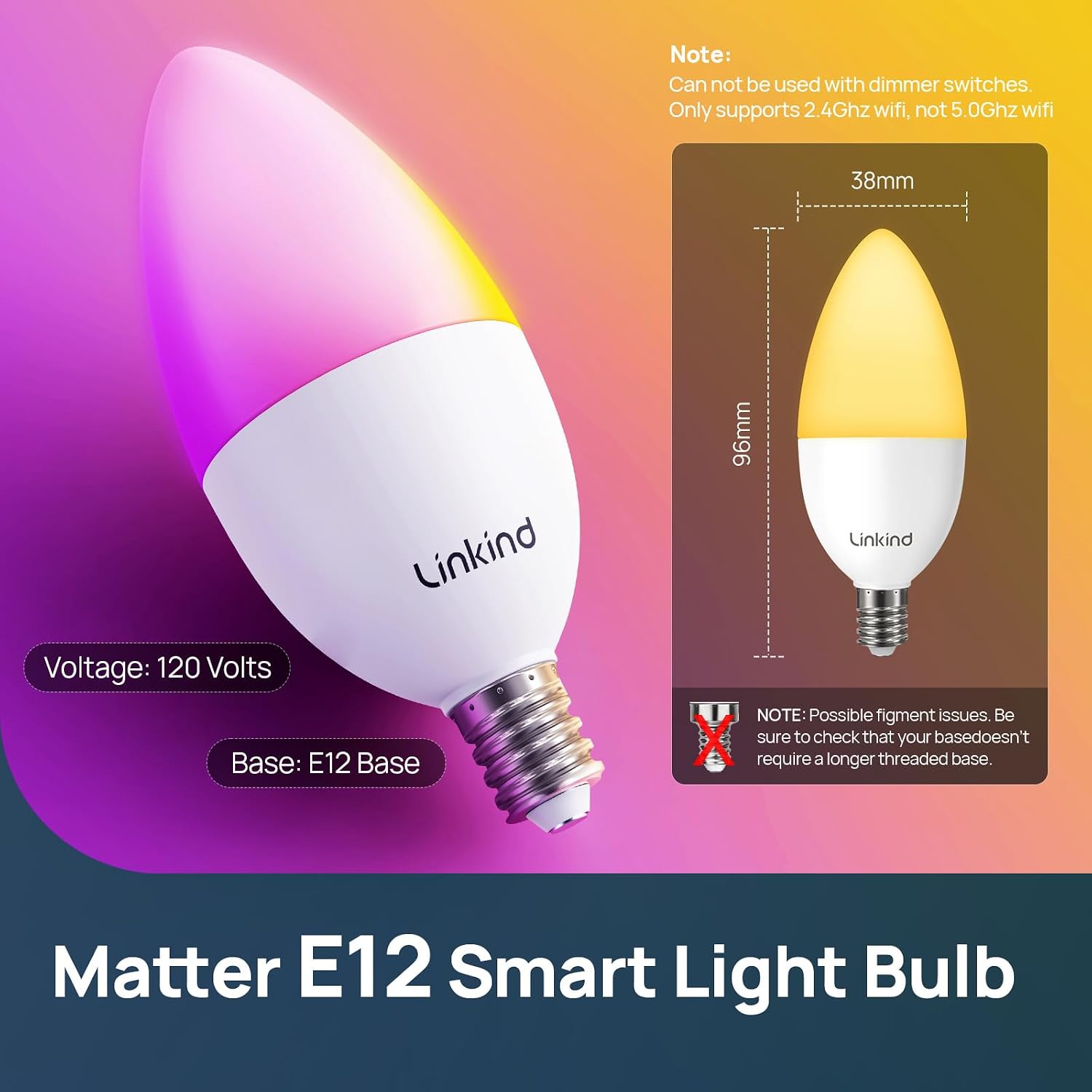 Detalle de Linkind smart light bulb, E12