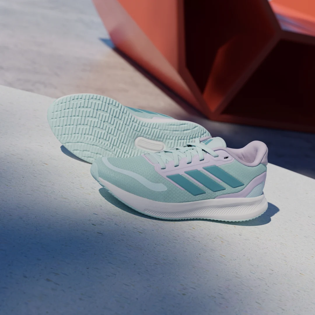 Detalle de Zapatilla Runfalcon 5 de Adidas en Turquesa