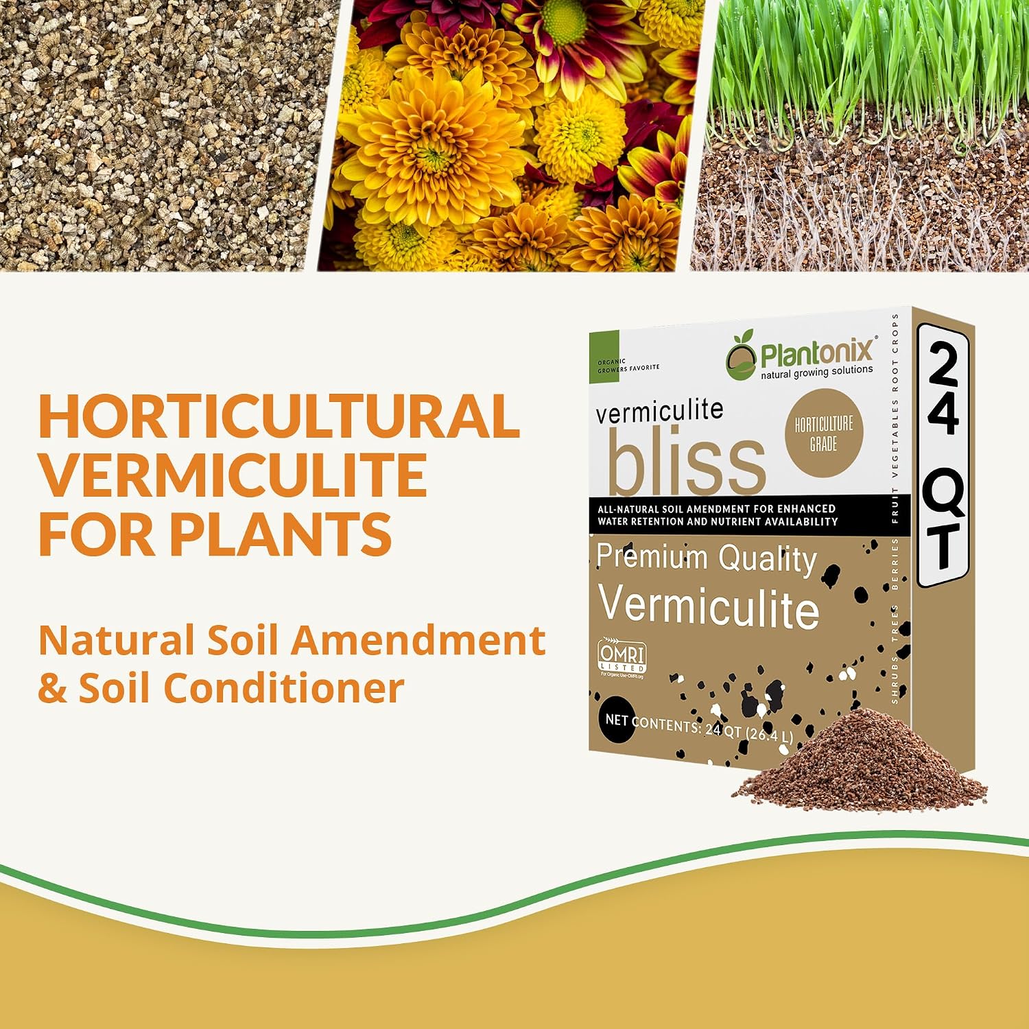 Detalle 2 de Plantonix Vermiculite Bliss Vermiculite, 24 Quarts, Coarse Soil Amendment