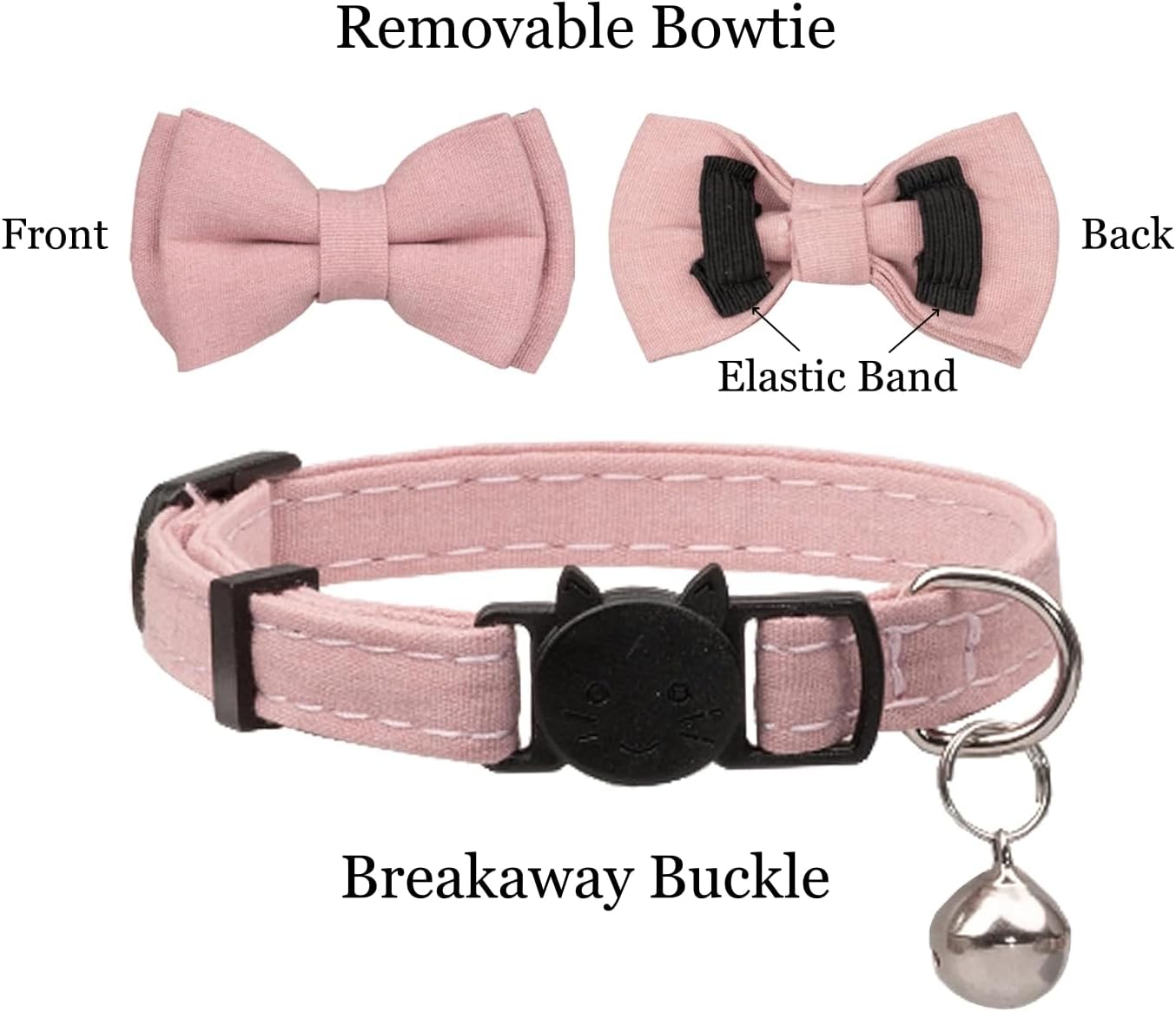 Detalle 2 de Olahibi Cat Collar, Solid Pink