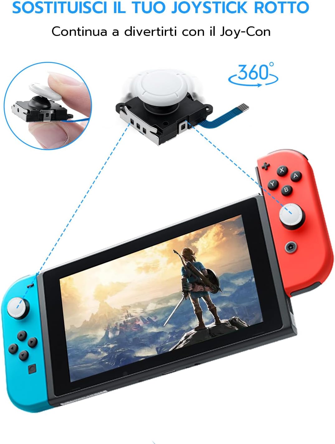 Thumbnail 5 de Tolesum Switch Joycon 3D Joystick analogico Kit