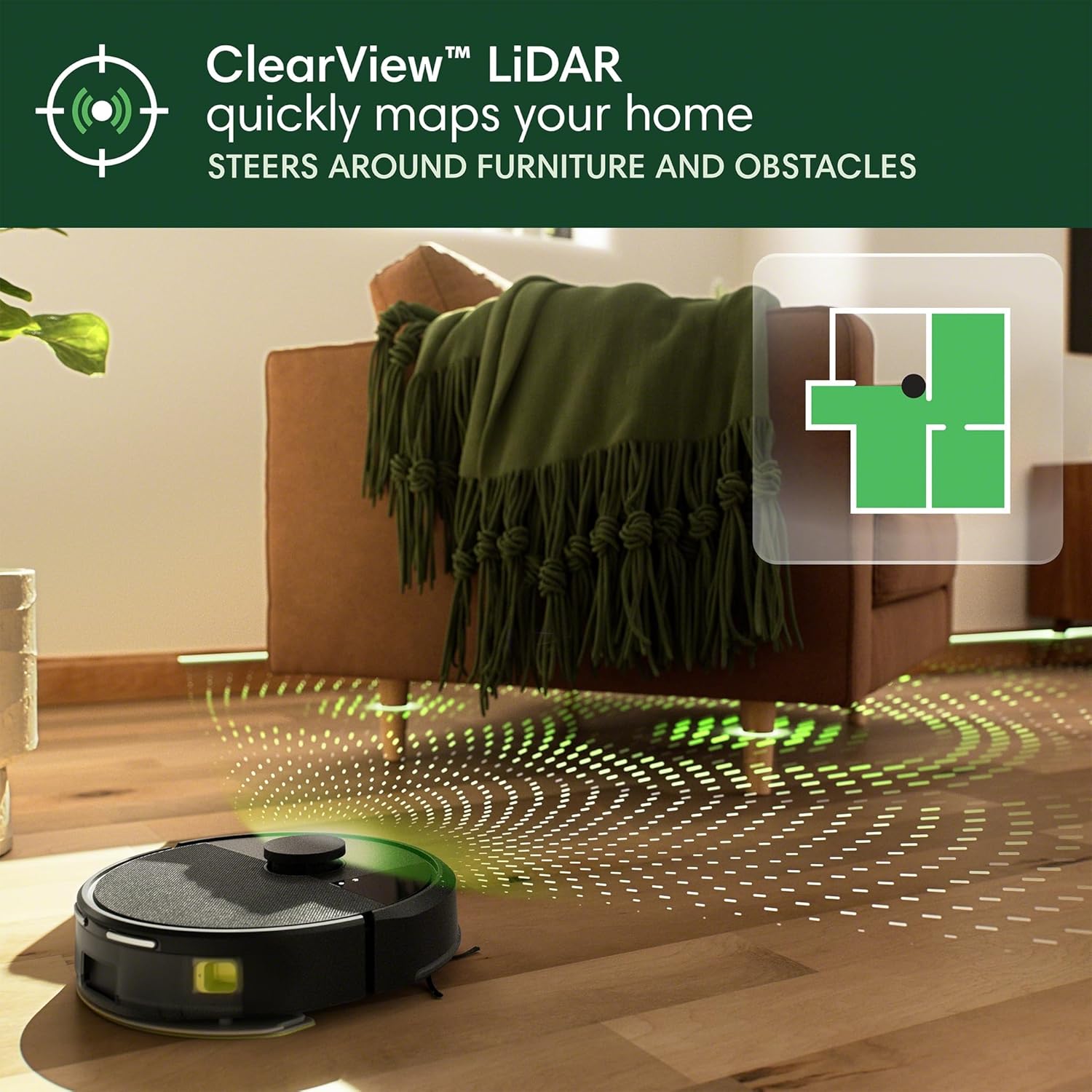 Thumbnail 6 de iRobot Roomba 104 2-in-1 Robot Vacuum and Mop with LiDAR and Auto-Empty Dock