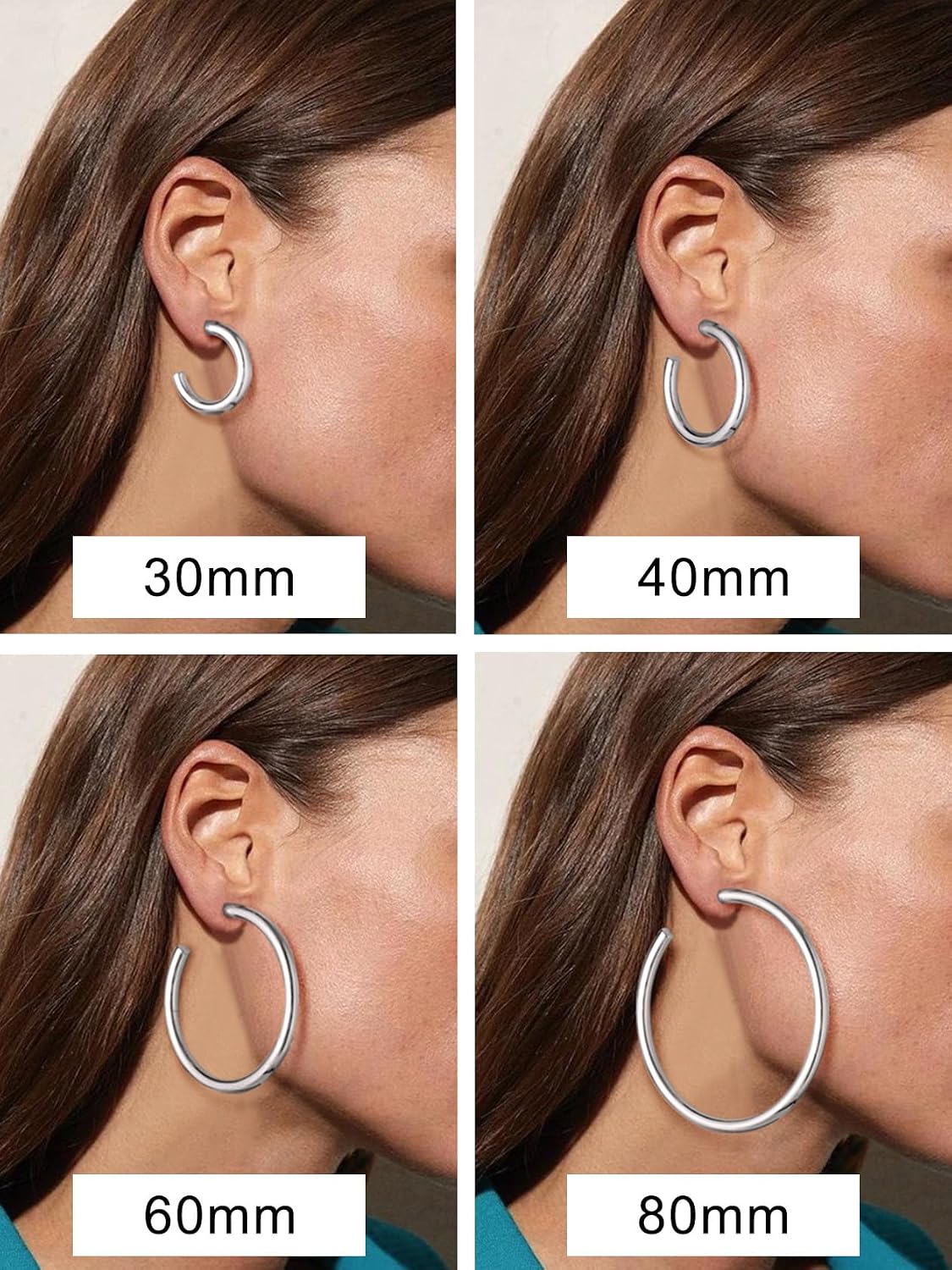 Thumbnail 5 de ChainsHouse Boucle d Oreille Creole 30 mm