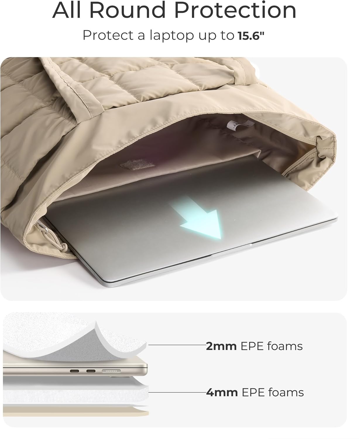 Thumbnail 5 de bagsmart Expandable Laptop Tote Bag Large capacity