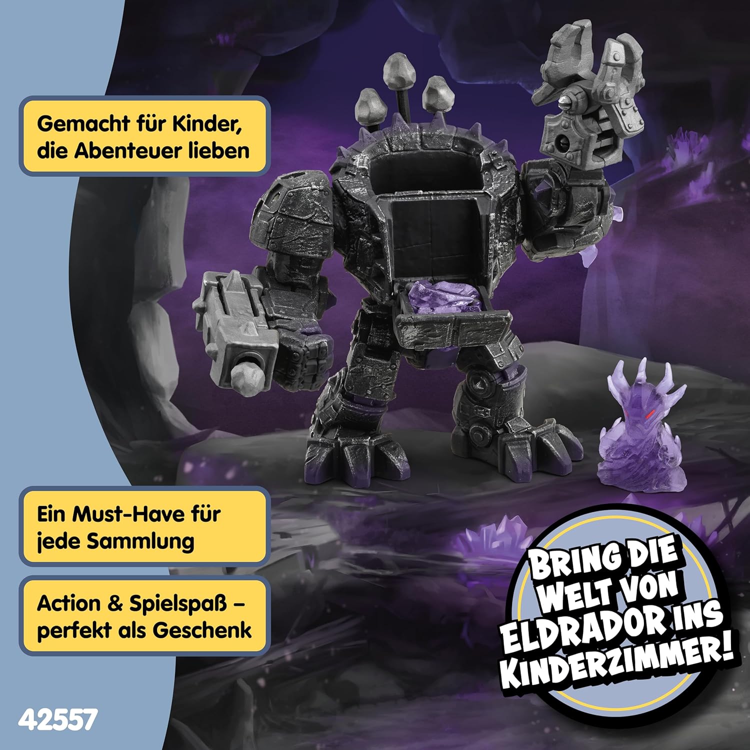 Thumbnail 5 de SCHLEICH Eldrador Schatten Master-Roboter 42557 mit Mini Creature 17 Teile