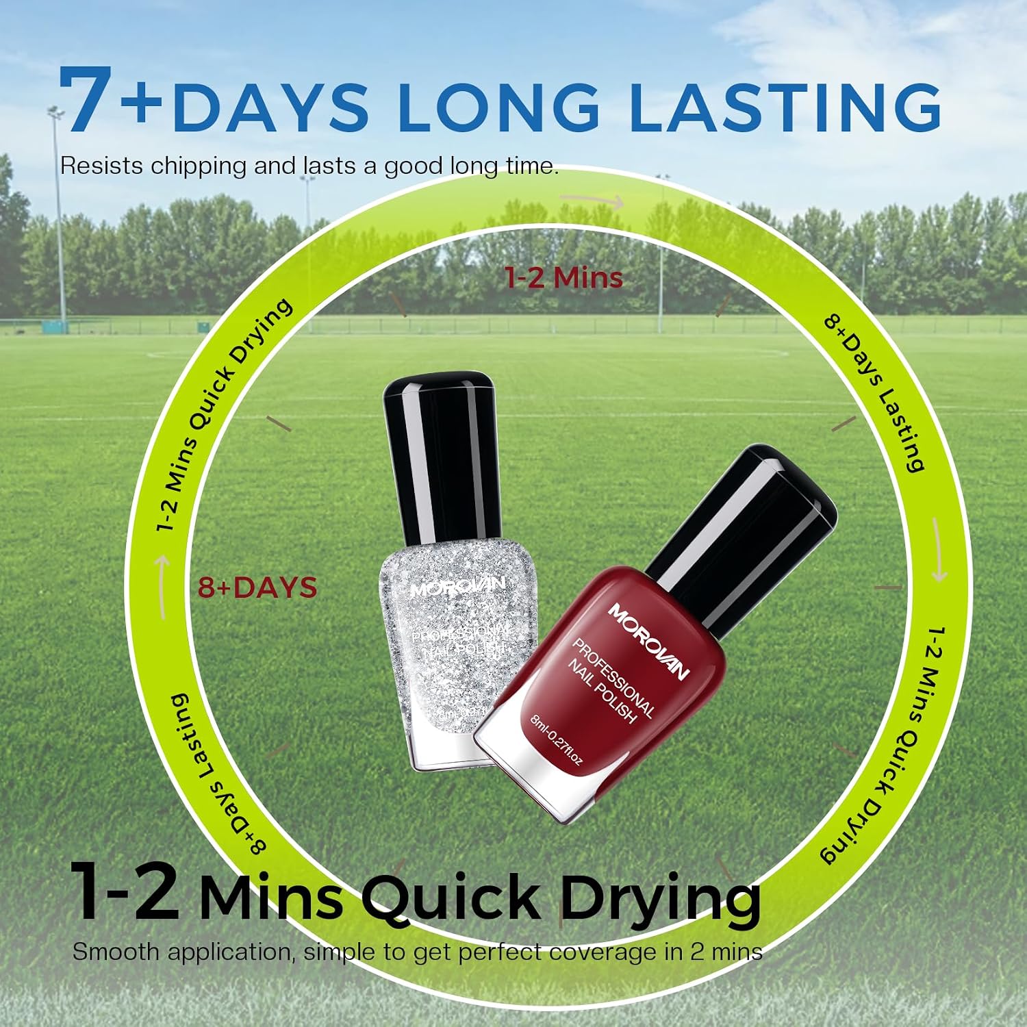 Detalle de Morovan Nail Polish Set, 6 Colors