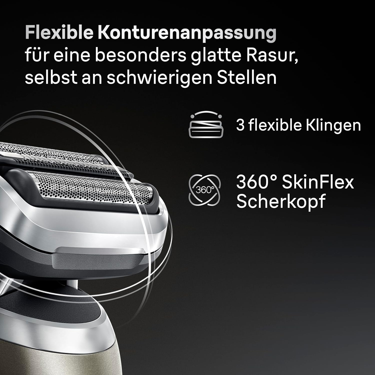 Detalle de Braun Series 7 72‑C7650cc Rasierer 60 Min Akku