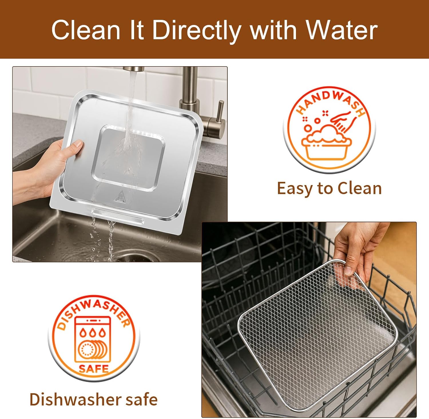 Detalle 2 de GCQFZ Air Fryer Accessory Rack 9.3 × 8.6 in