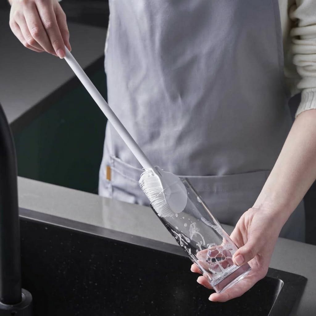 Thumbnail 1 de XiaZhiZhen Flaschenbürste lang – Silikon-Flaschenbürste für Deckel & Strohhalm, 2er-Set