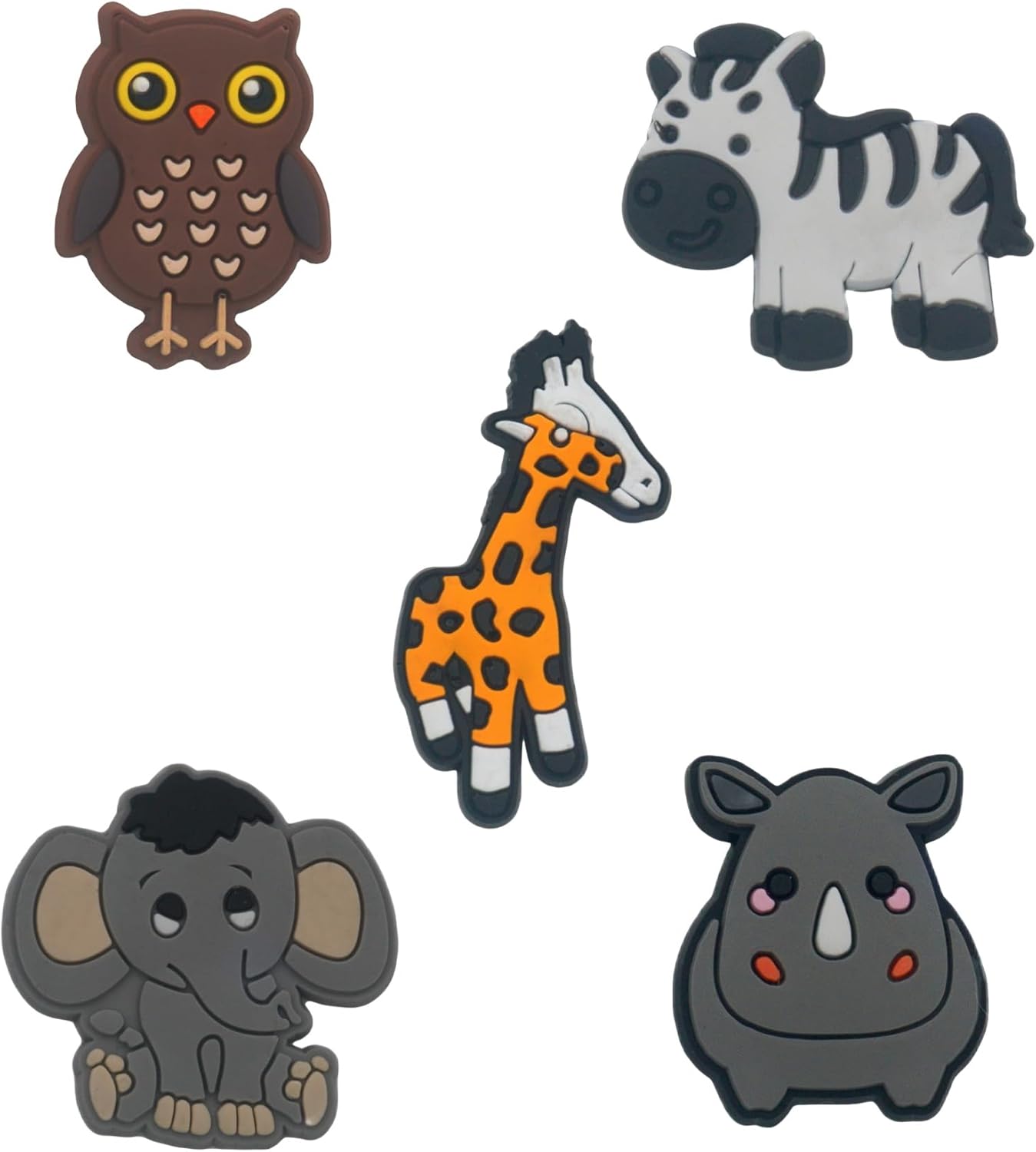 Thumbnail 4 de SAFITOYA Jungle Animals PVC Shoe Decoration Charms — 20 Pack