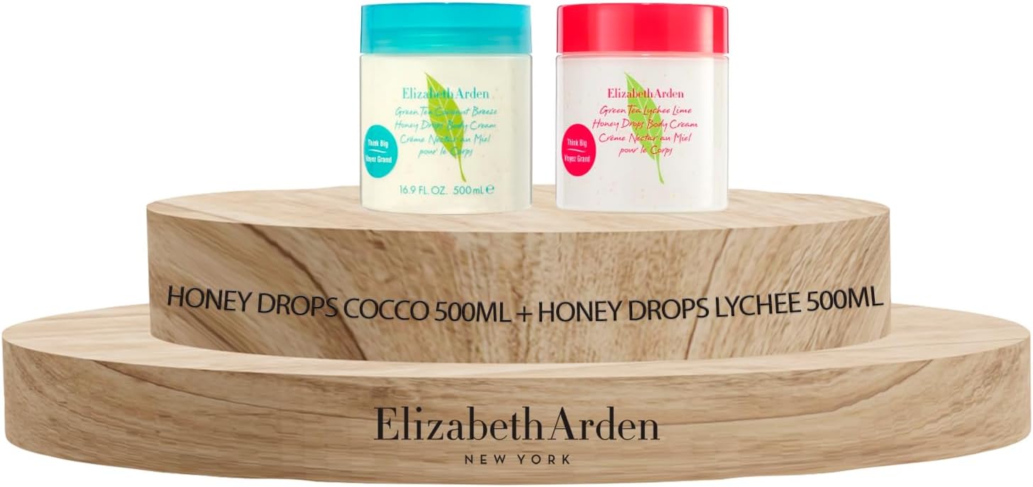 Detalle de Elizabeth Arden Green Tea Honey Drops: Set Crema Corpo Cocco & Lychee Lime 500 ml