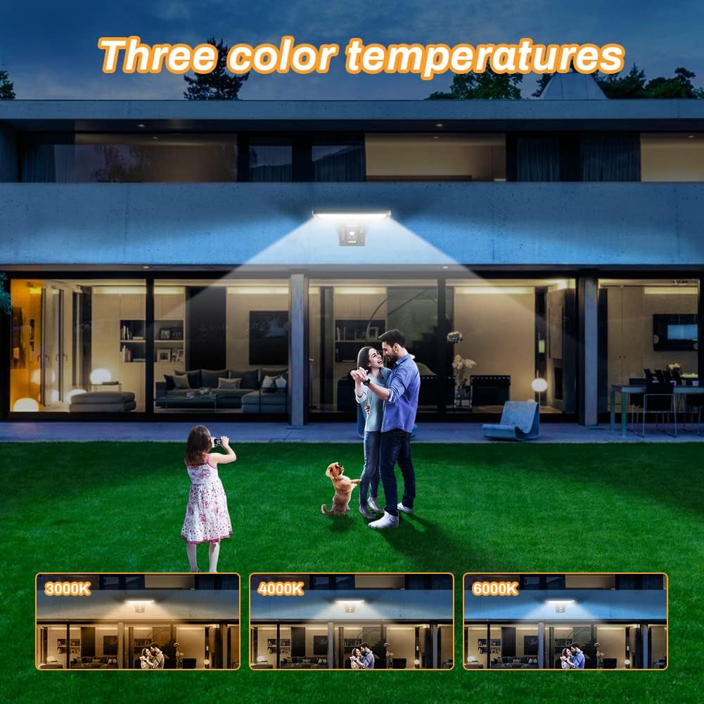 Thumbnail 2 de JESLED Luz Solar Exterior Jardín 🌟 104LED, Control Remoto, IP65