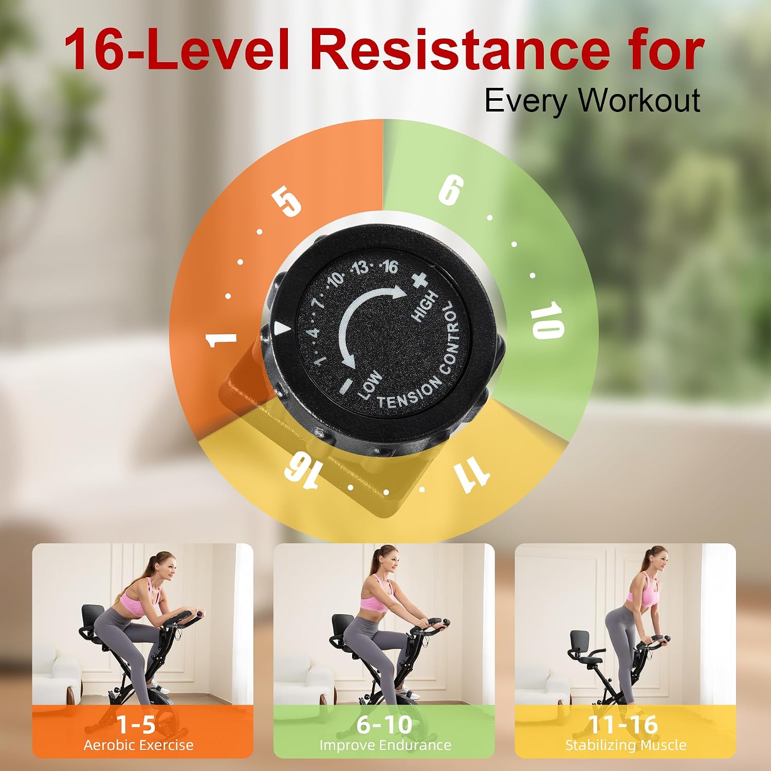 Detalle 2 de BARWING Stationary Exercise Bike 350 lb