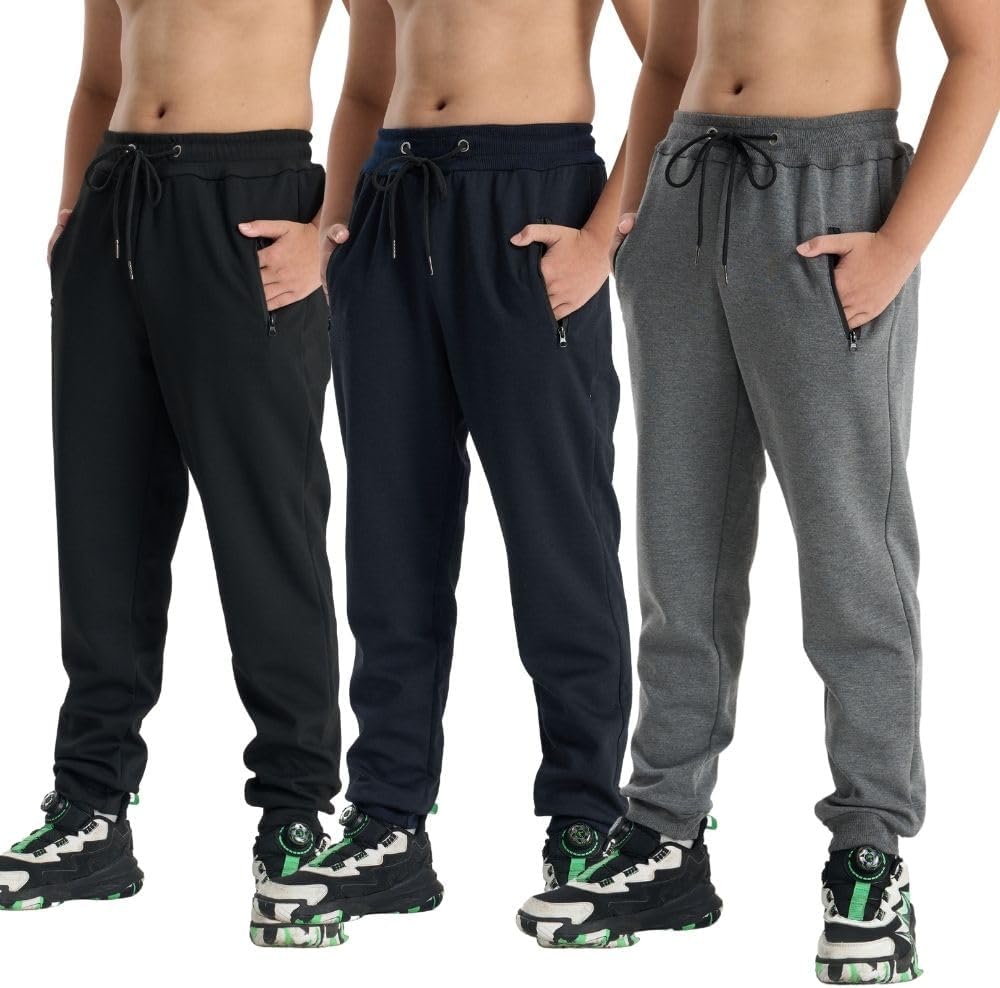 Thumbnail 6 de 3er-Pack Jungen-Loungehose & Jogginghose (Loose Fit) mit Stretch – bequem für Herbst und Winter