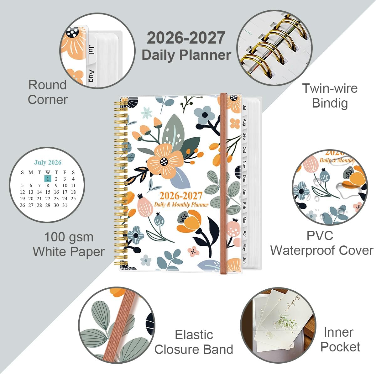 Thumbnail 1 de 2026 Daily & Monthly Planner ⚙