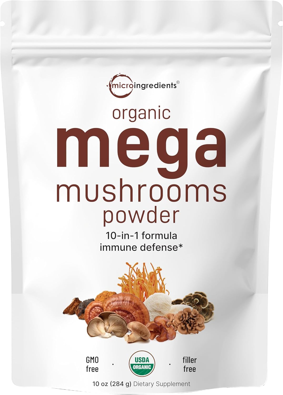 Detalle de Micro Ingredients Mushroom Powder 10 oz