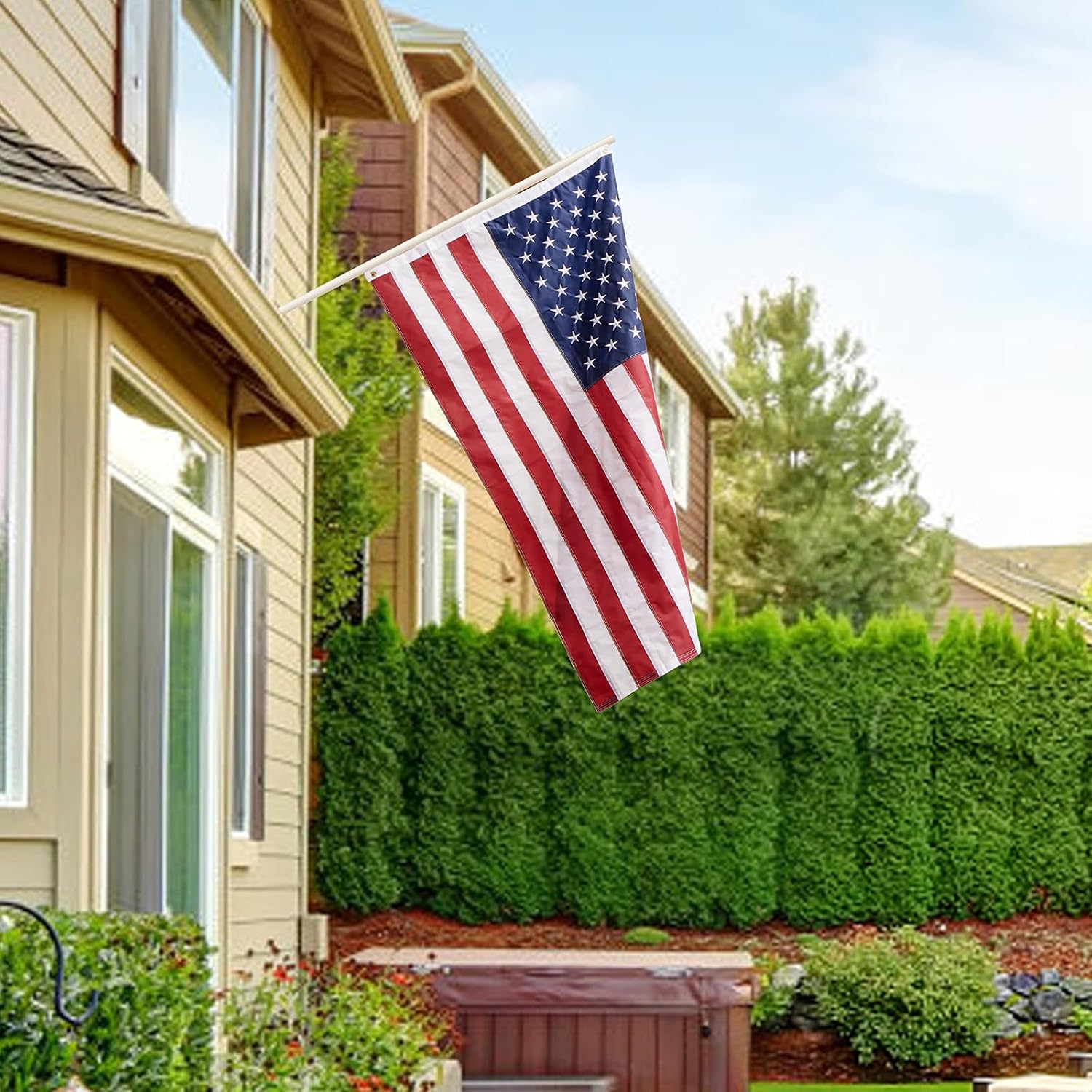 Thumbnail 5 de Hogeoetom American Flag, 210D Polyester, 2×3, Lock-Stitched with Brass Grommets