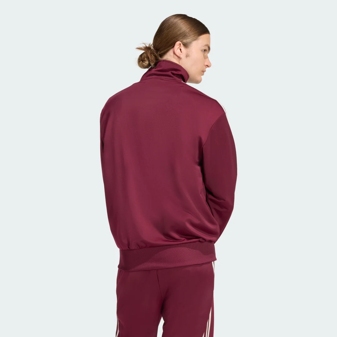 Detalle 2 de Chaqueta Firebird de Adidas en Burgundy