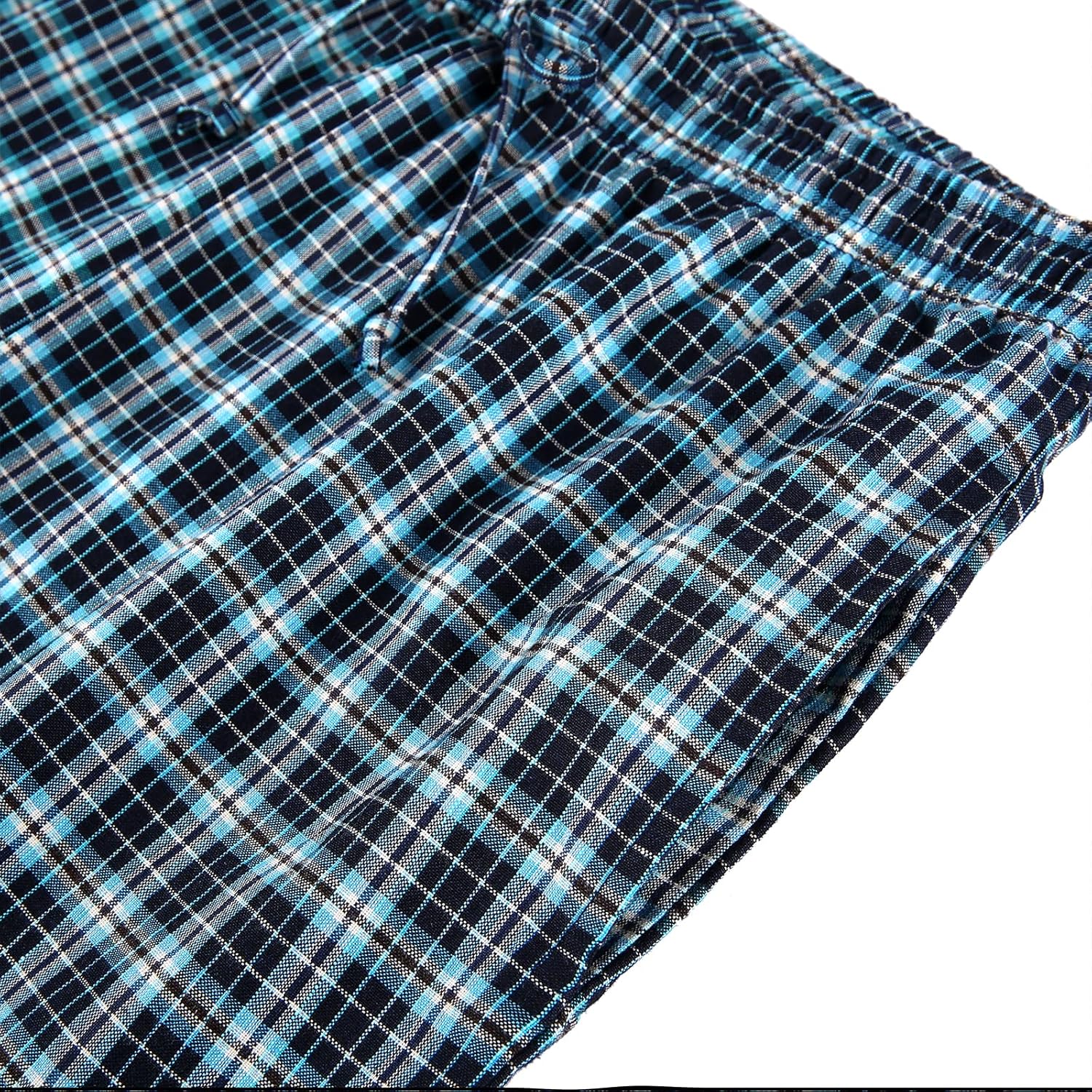Thumbnail 5 de Winovia Schlafanzug Herren Kurz Pyjama Set aus Baumwolle – Kurzarm, karierte Hose, Brusttasche