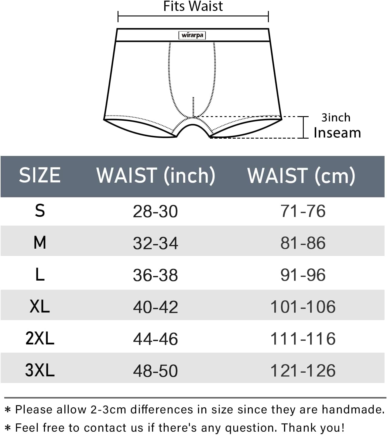 Detalle de Wirarpa MEN-BOXERS-01 Modal Viscose Boxer Briefs with Covered Waistband