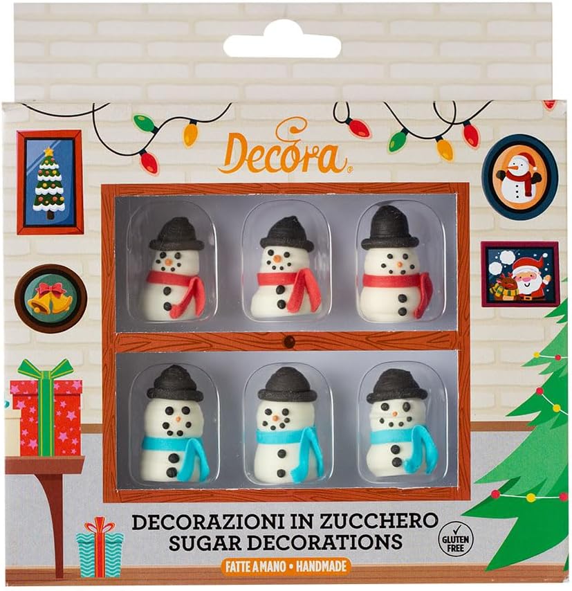 Thumbnail 4 de Confezione da 6 decorazioni di zucchero Decora 0500442 a tema elfi di Natale
