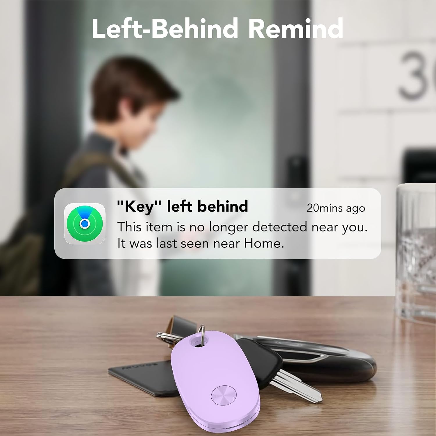 Detalle de Air Tracker Tags-4 Pack: Bluetooth Luggage & Item Tracker for iOS (Find My)