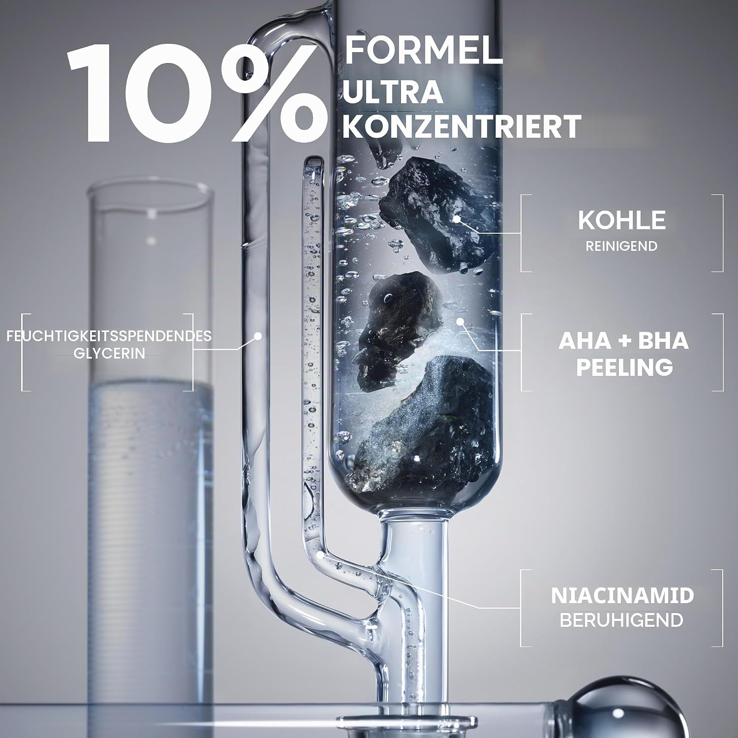 Detalle de Garnier PureActive AHA+BHA Mattierende Feuchtigkeitscreme mit Kohle – 50 ml